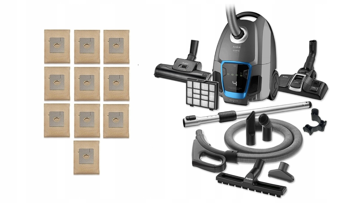 Odkurzacz Workowy Amica Sharq VM7012+ 10 worków