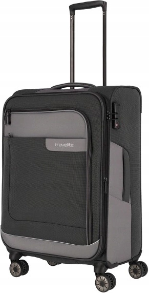 Walizka średnia Travelite Viia 67 cm antracytowa