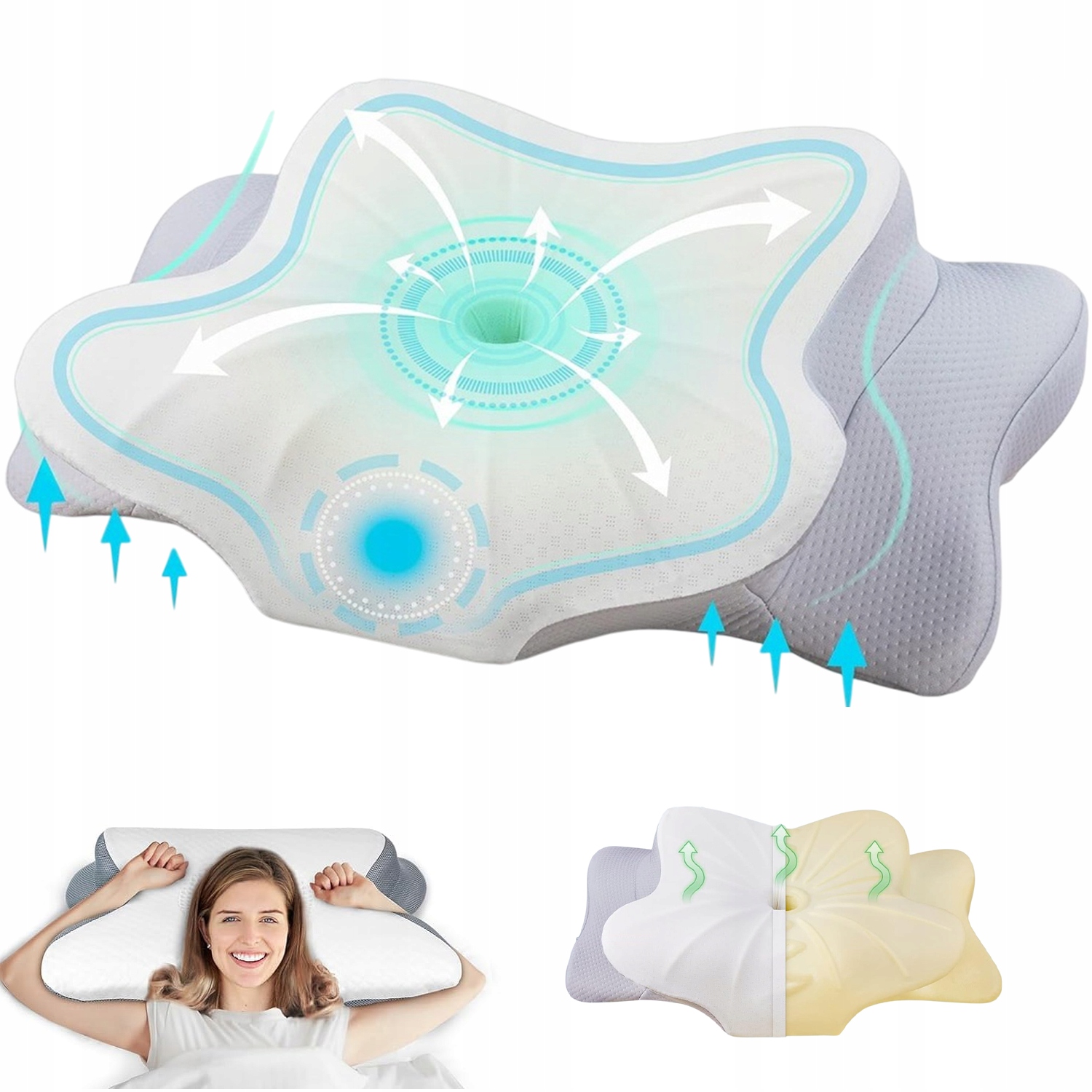 Poduszka Pamięci Motyla Poduszki Ortopedyczne Pianka Memory
