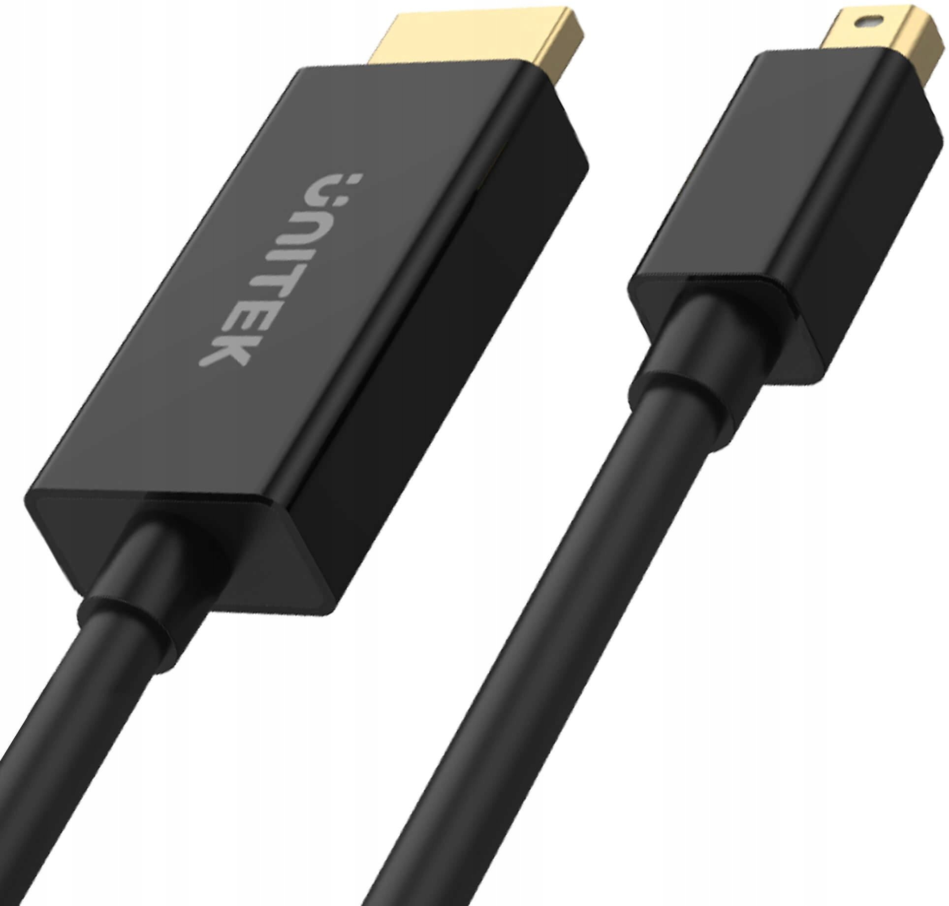 Unitek Adapter miniDP na Hdmi 4K 30Hz kabel 2m