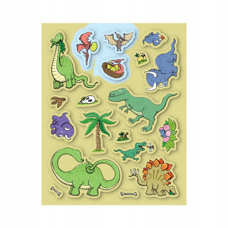 Zeszyt z Naklejkami Dinozaury Czytaj z Albikiem Dinozaury