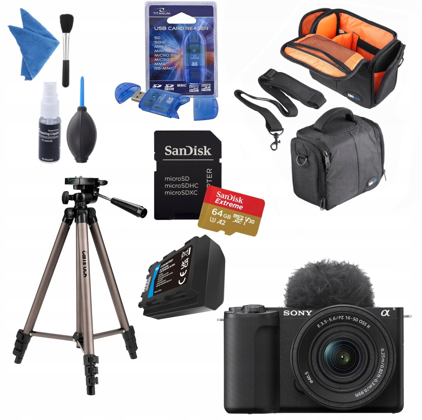 Aparat Sony ZV-E10 II E Pz 16-50MM F/3.5-5.6 Oss II Akcesoria 2X Aku