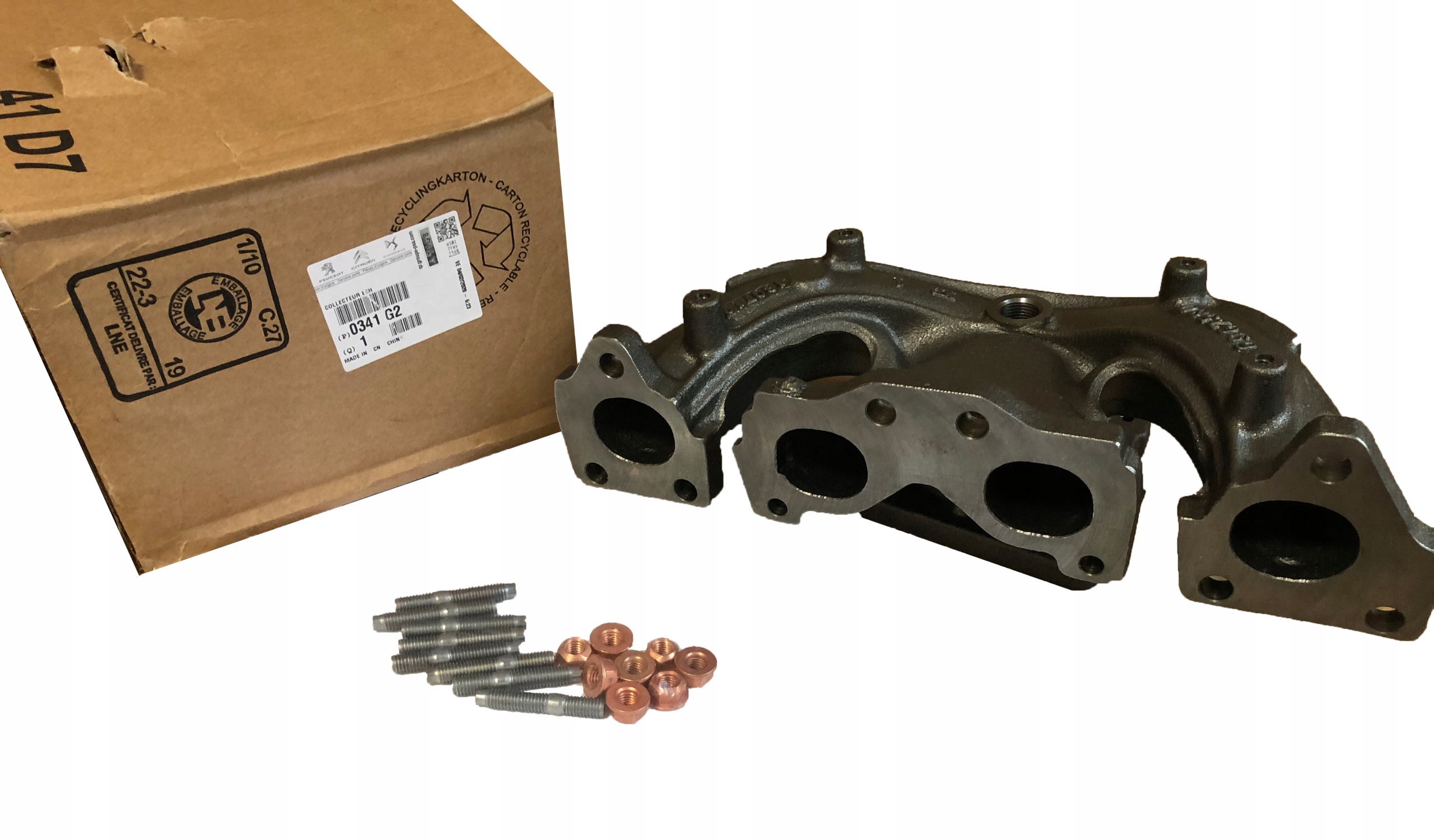 0341G2 - ВЫПУСКНОЙ КОЛЛЕКТОР 206 307 308 PARTNER 1.6 16V