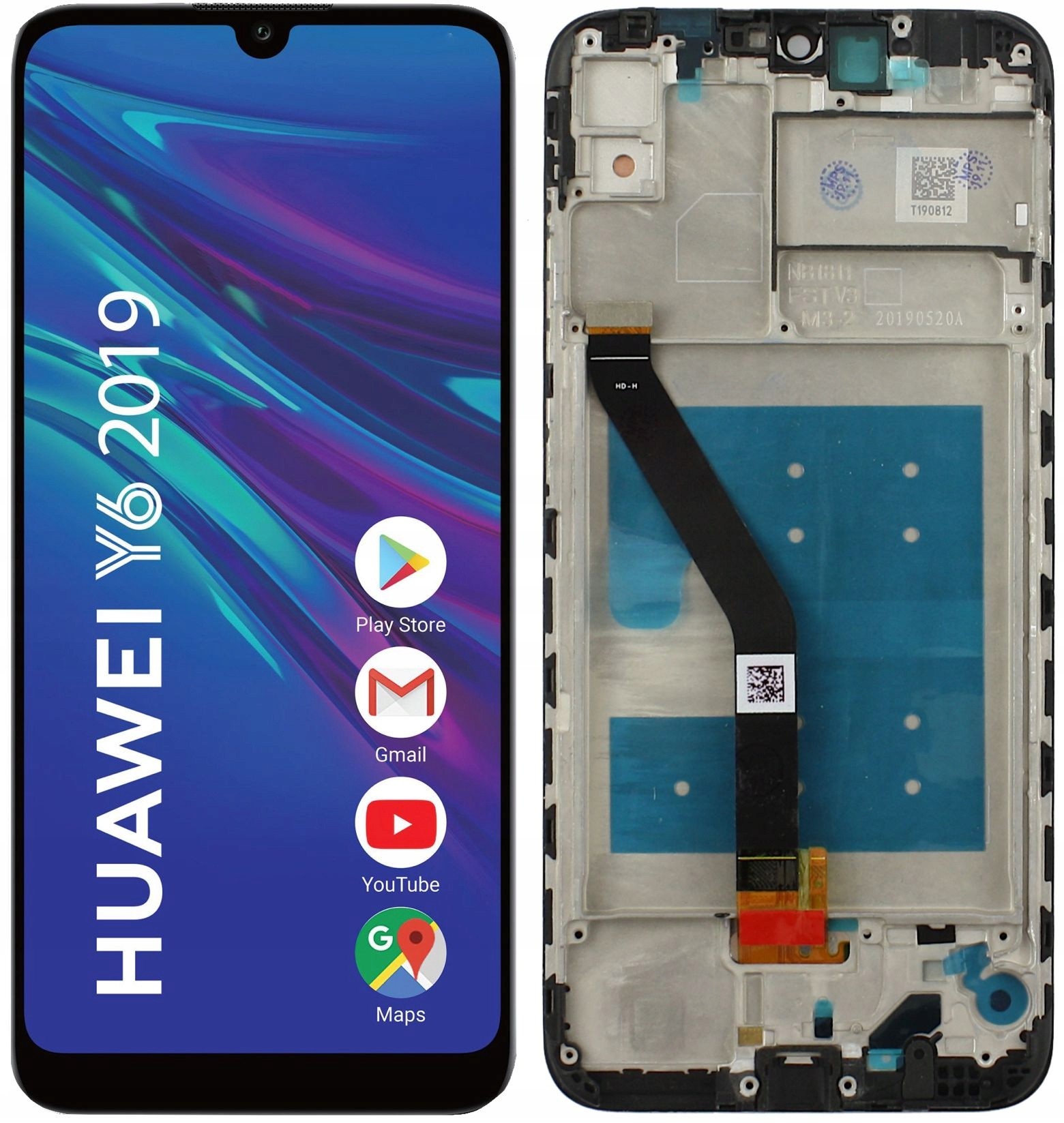 

Wyświetlacz LCD Ekran Huawei Y6 2019 MRD-LX1 ramka