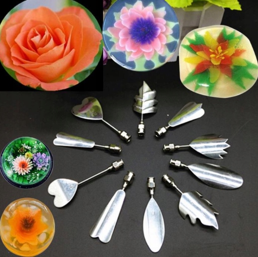 ZESTAW STRZYKAWKA +STALÓWKA DO GALARETKI 3D KWIATY EAN (GTIN) 5908298003930