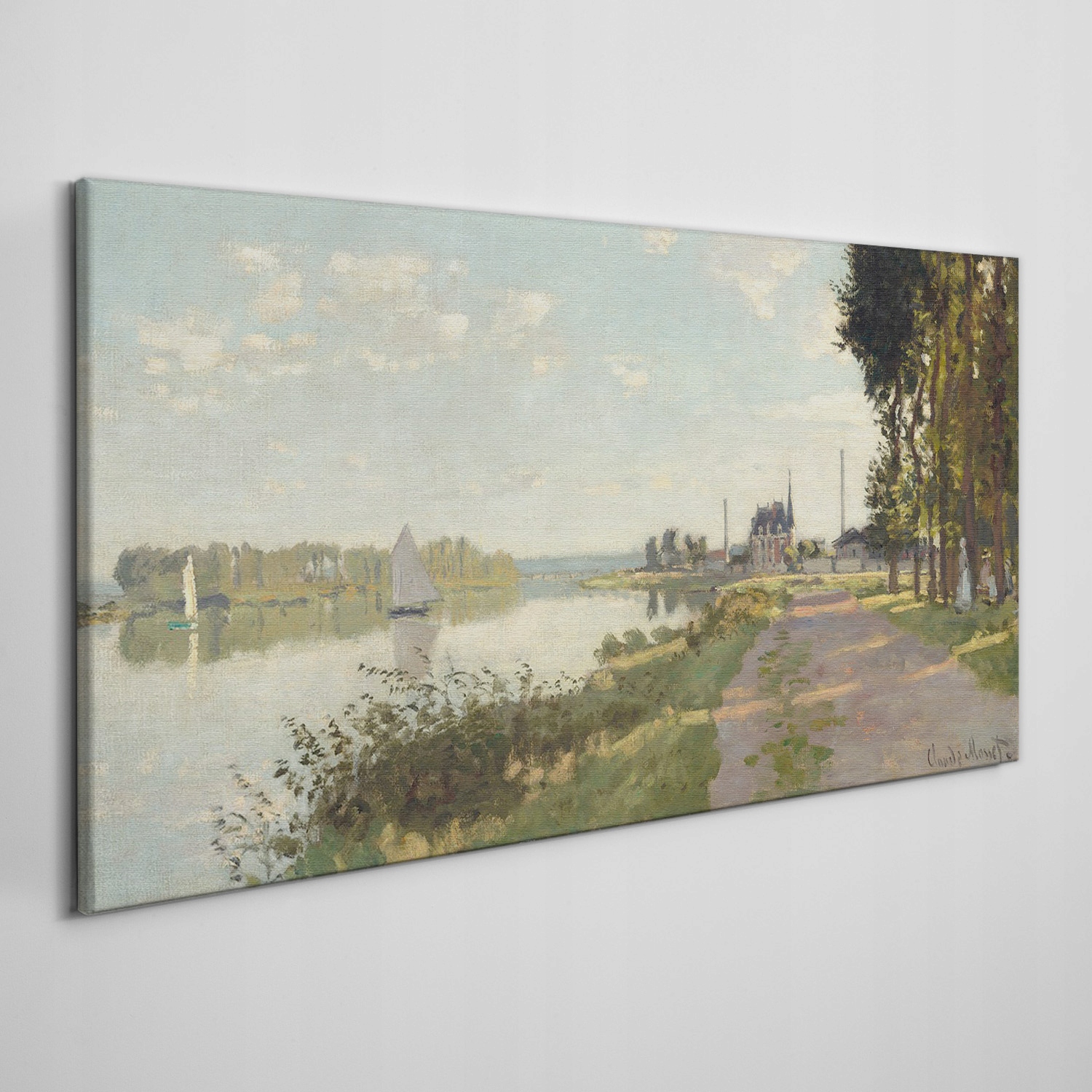 

Obraz płótno Promenada w argenteuil Monet 140x70