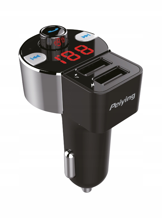 Transmiter samochodowy z funkcją bluetooth 2 x USB