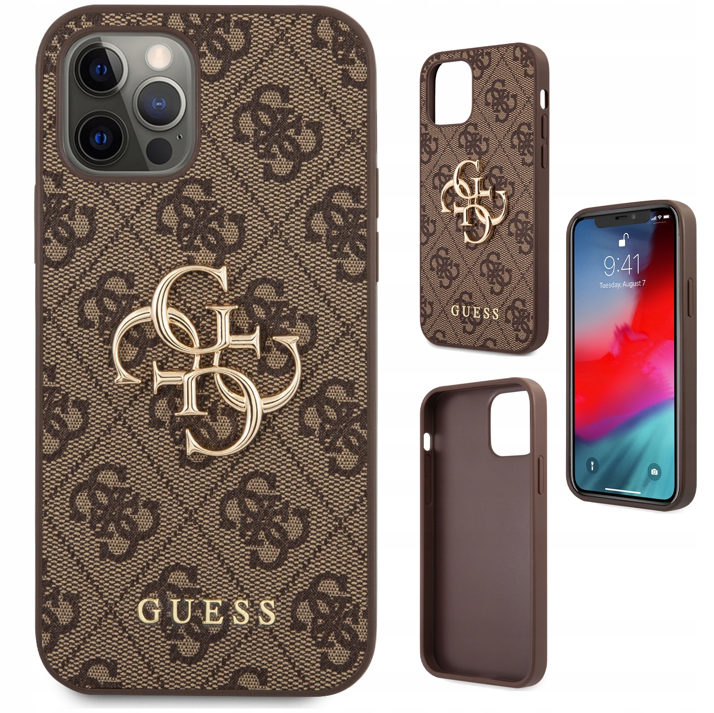 Pouzdro Guess 4G Big Metal Logo pro iPhone 12/Pro case kryt obal zadní kryt