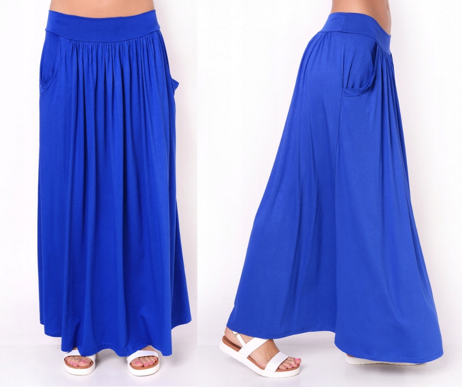 

Rozkloszowana długa spódnica maxi 2XL/3XL