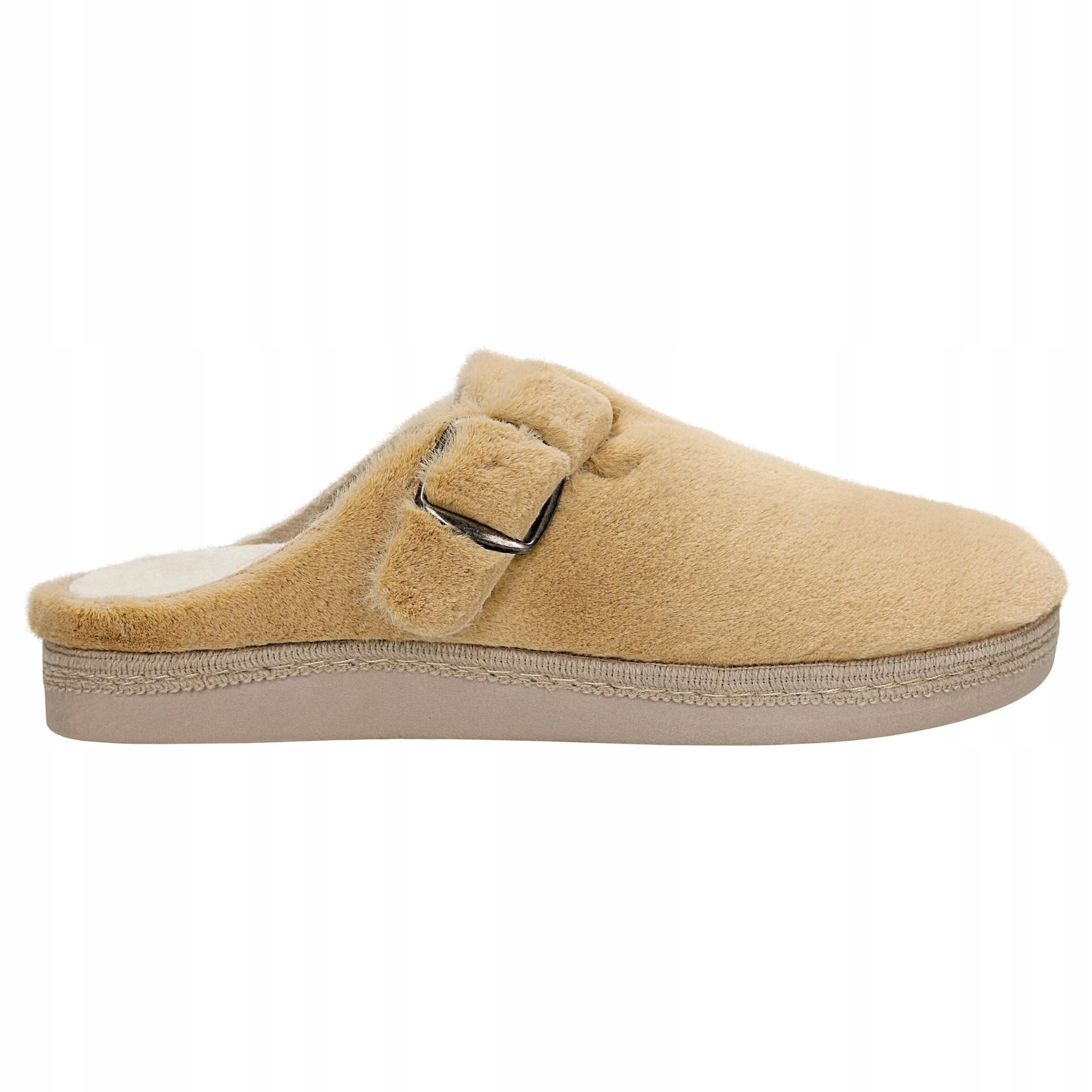 Světle hnědé kožešinové pantofle Relaks vel.