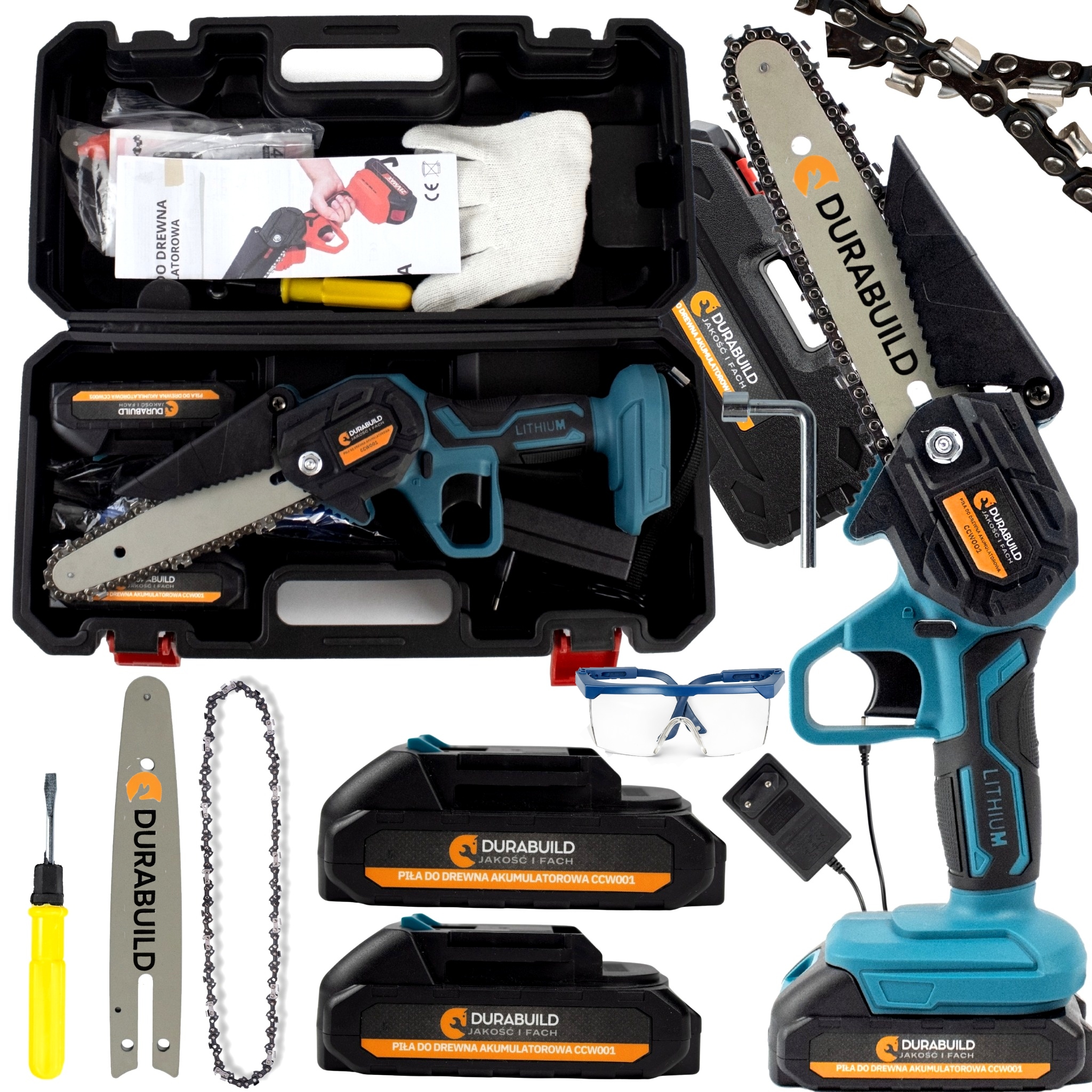 Mini Piła Łańcuchowa Akumulatorwa Elektryczna Galeziowka Do Drewna Galezi