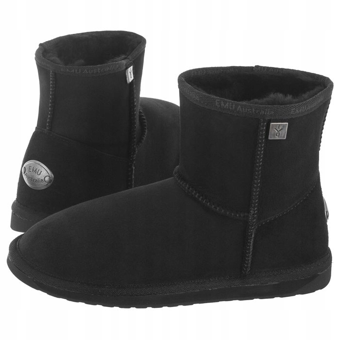 Zateplené dámské Kotníkové Boty Emu Platinum Stinger Slim Mini Black WP20003