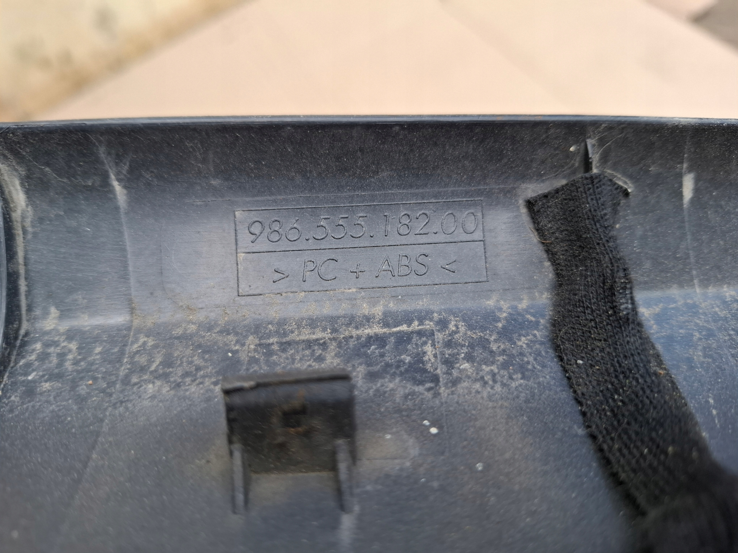 cover SLUPKA right PORSCHE BOXTER 986 986555182