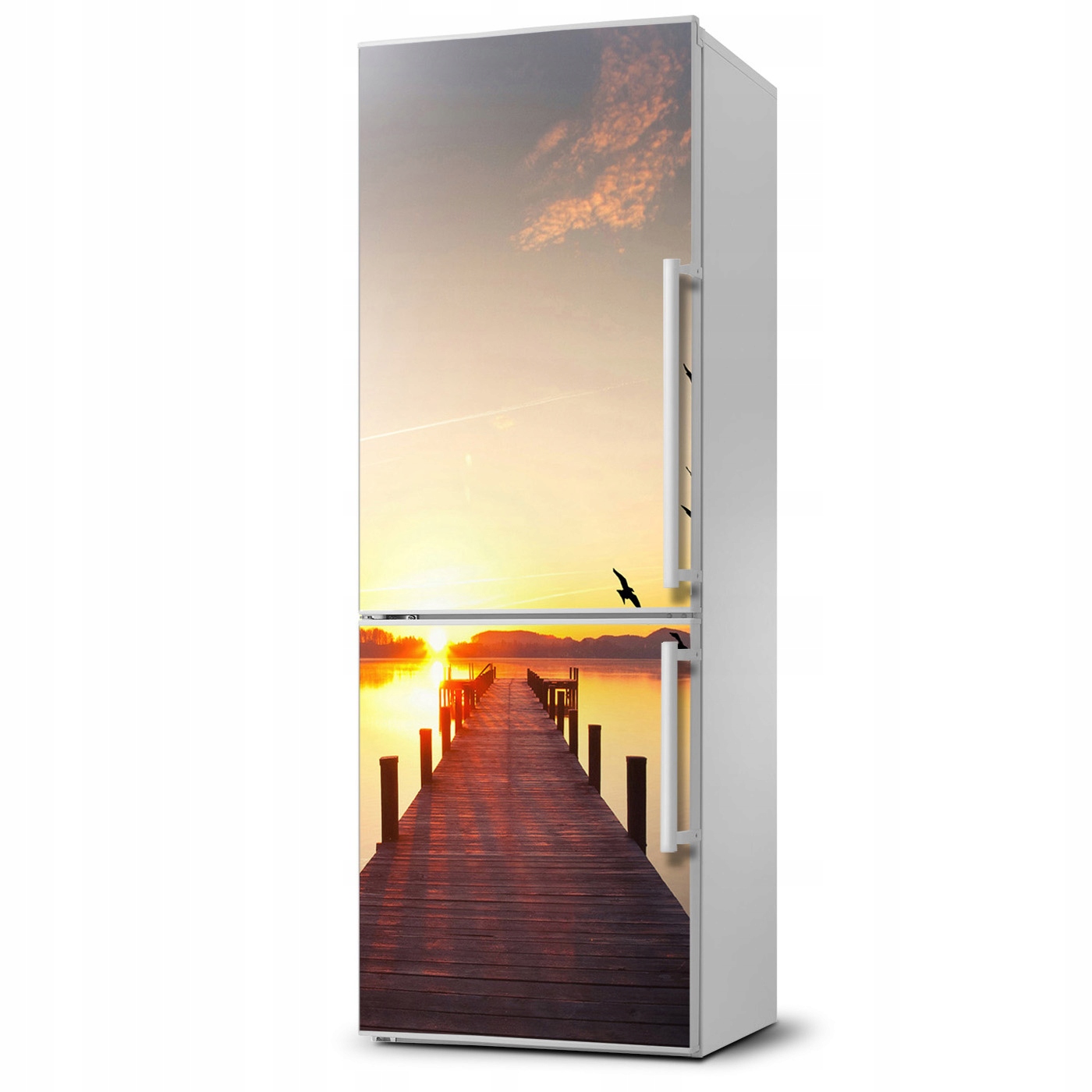 

Naklejka Magnetyczna na lodówkę Zachód słońca molo