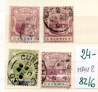 Mauritius 8 , nr 82/ 6
