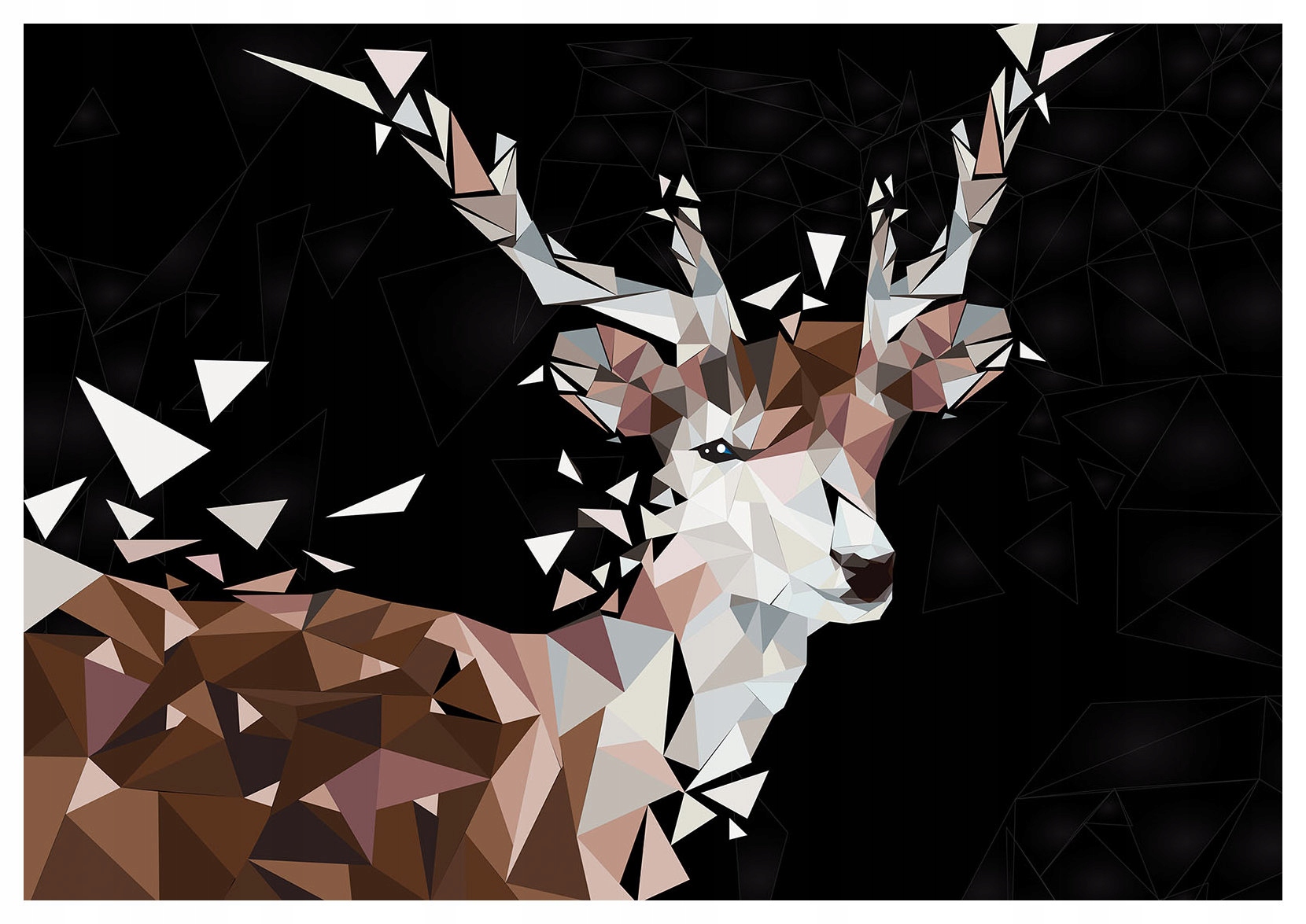 Fototapeta vlies Geometrický Jeleň Abstrakcia Minimalizmus 400x280 lepidlo