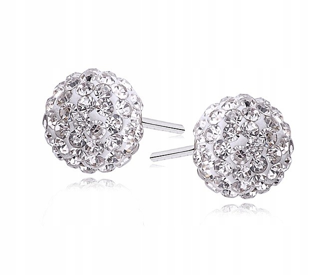 

Kolczyki Shamballa Swarovski Srebro 925 8MM