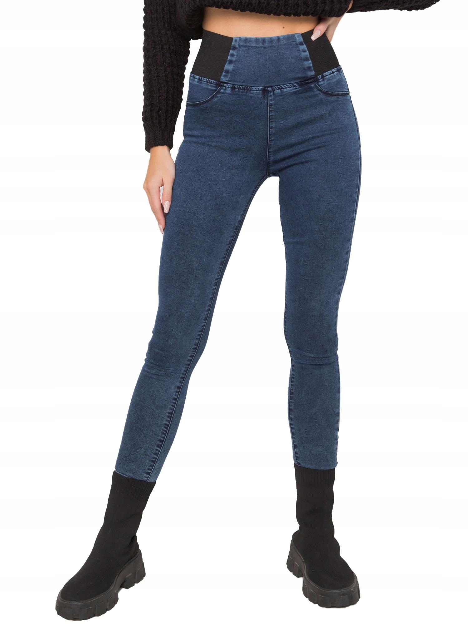 

Spodnie Jeansowe Jeansy Jegginsy Damskie - Xs
