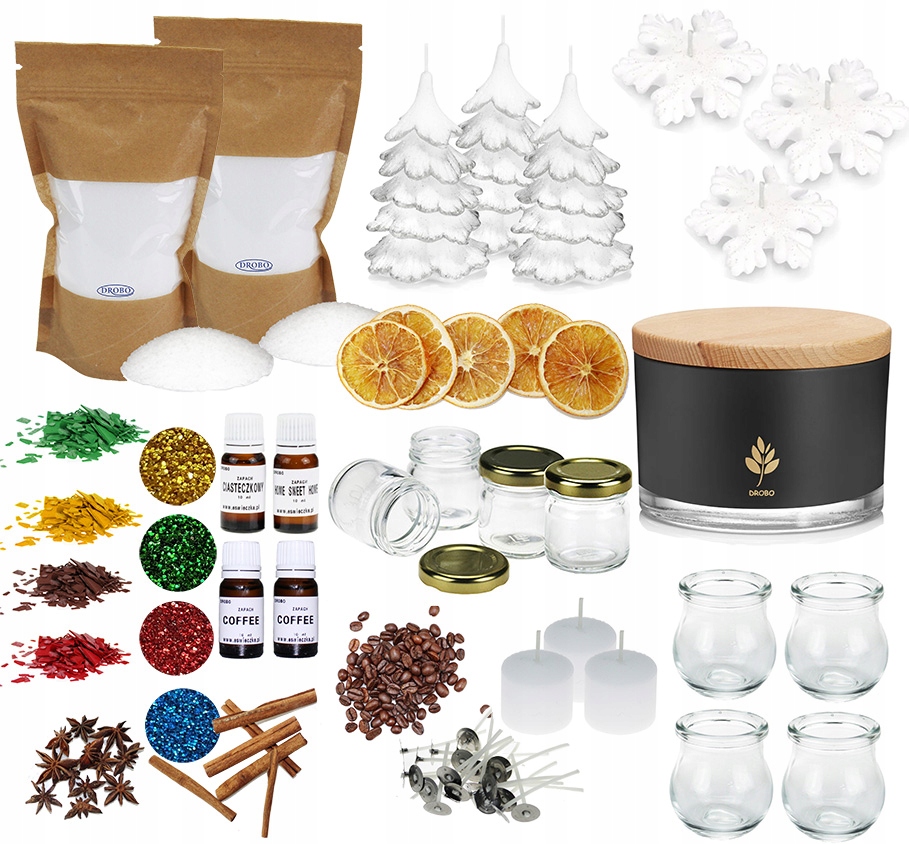 sada na výrobu svíček XXL svíčky na vánoční dekorace 7