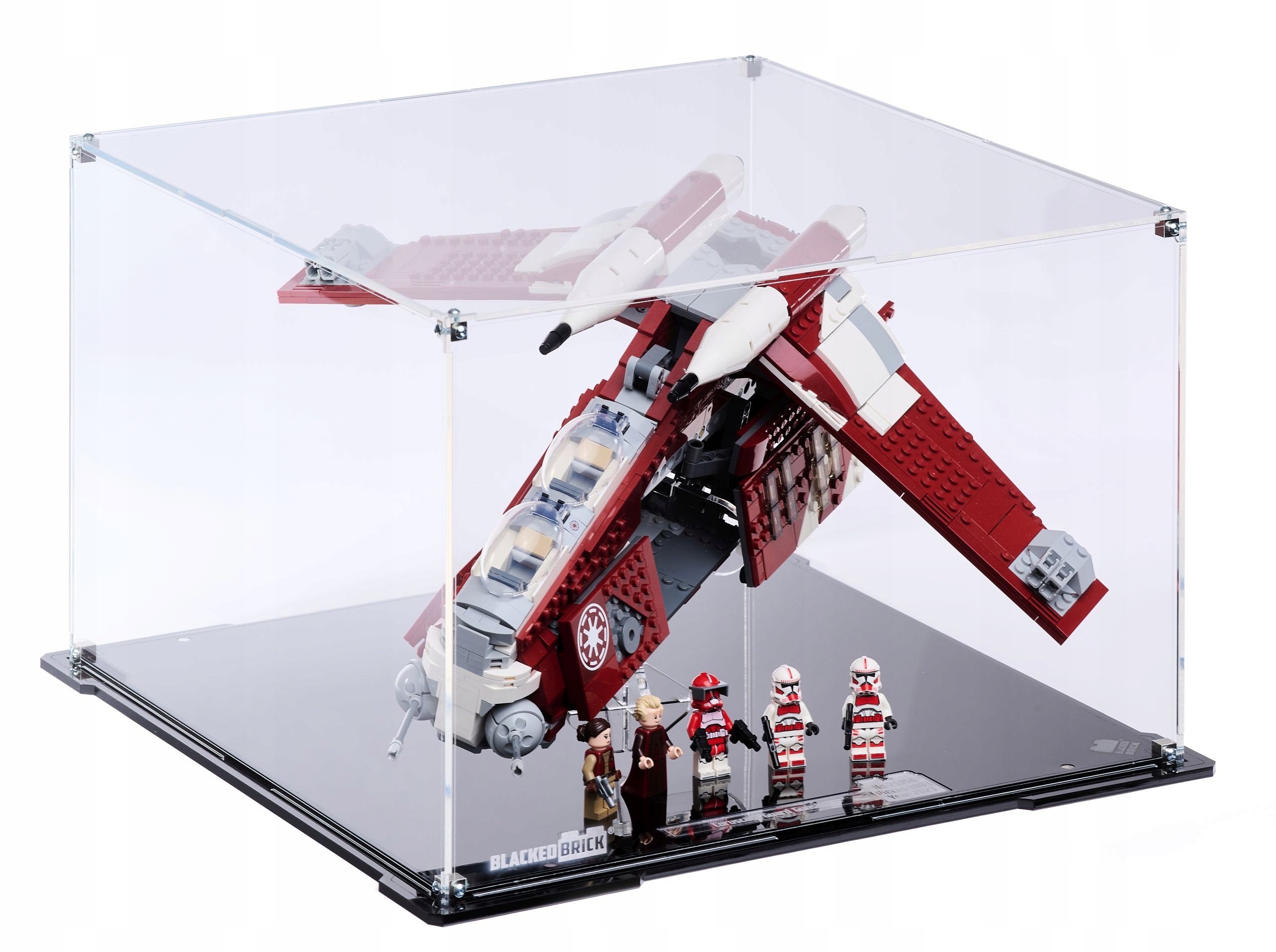 Vitrína Blacked Brick pre Lego 75354 Star Wars Kanonierka