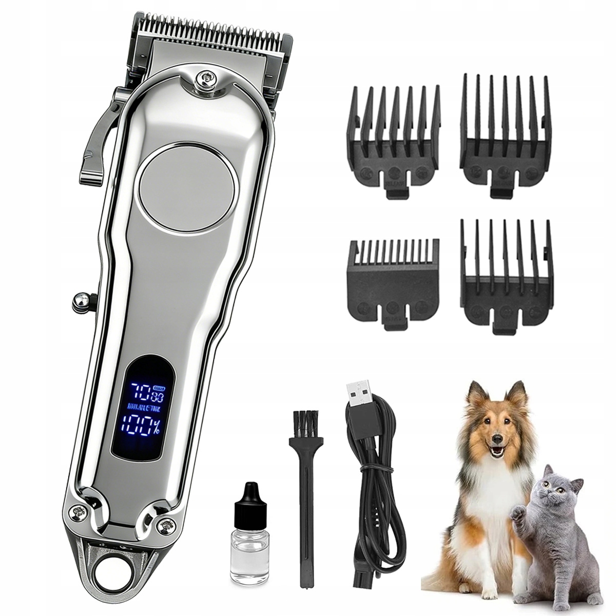 Profesionální zastřihovač psů Tichý zastřihovač pro psa Holicí Strojek