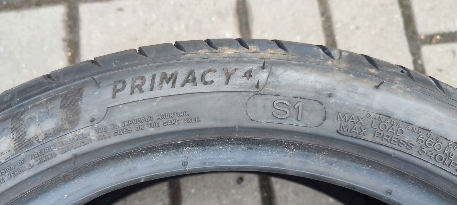 caoutchouc été Michelin Primacy 4 205/45R17 88H