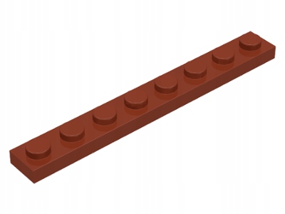 

Lego 3460 płytka 1x8 brązowy 10 szt Nowy