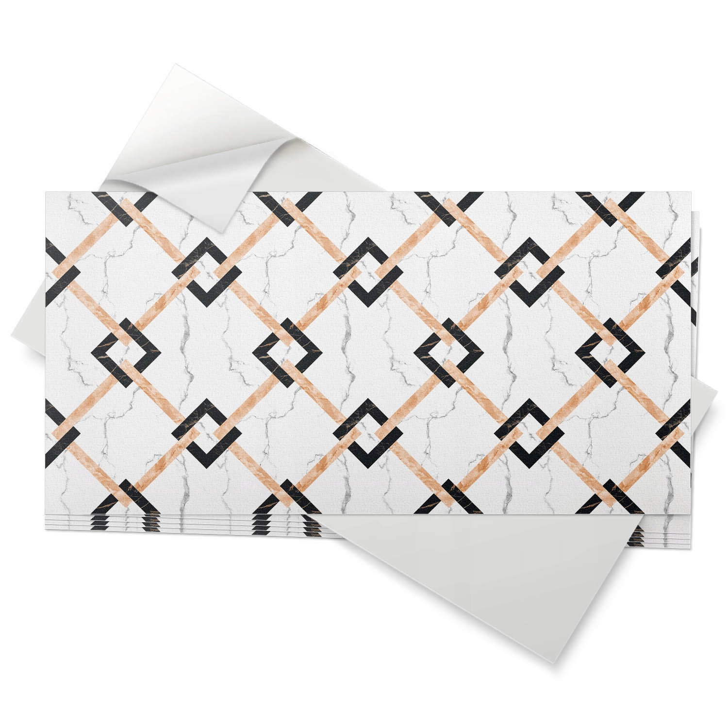 Samolepící Pvc dlaždice 6 ks 60x30 cm Geometrické mramorové vzory