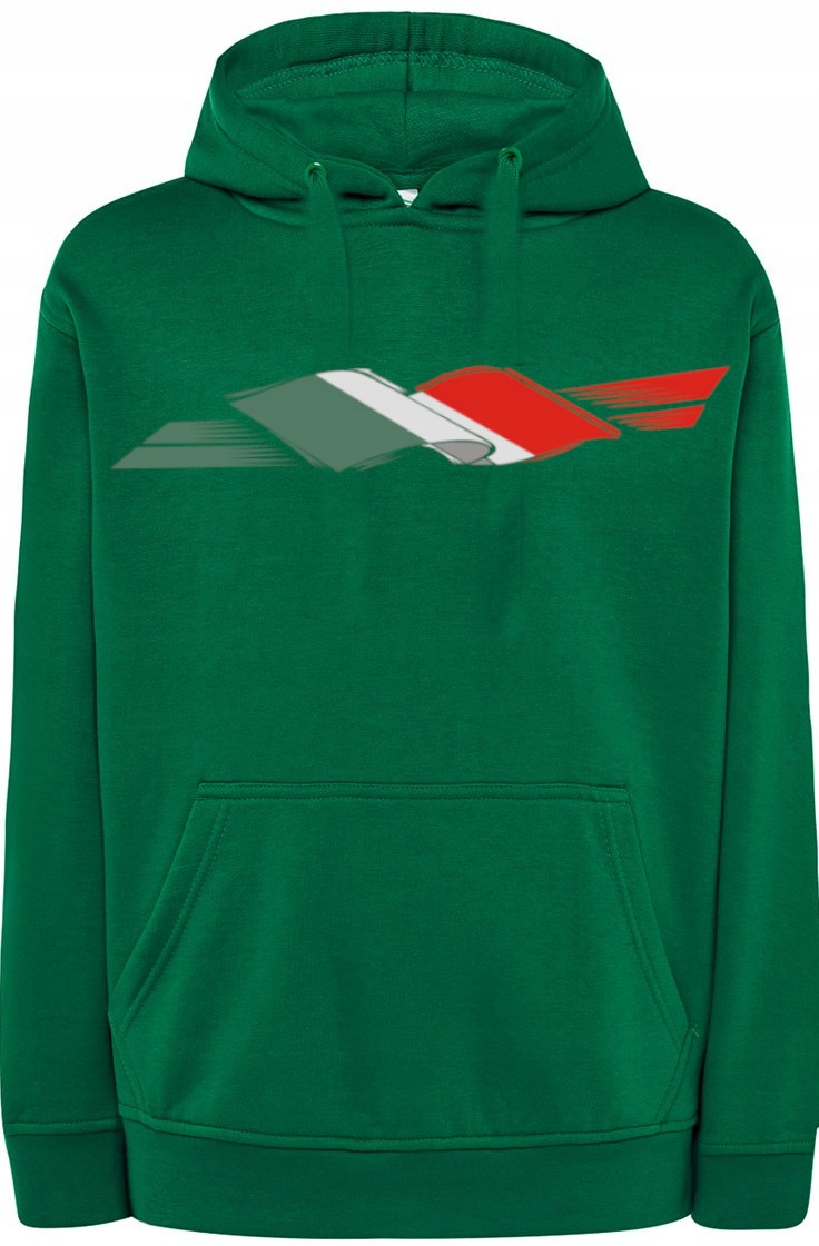 Itálie Pánská vlajka Mikina s potiskem kapucí vel. S