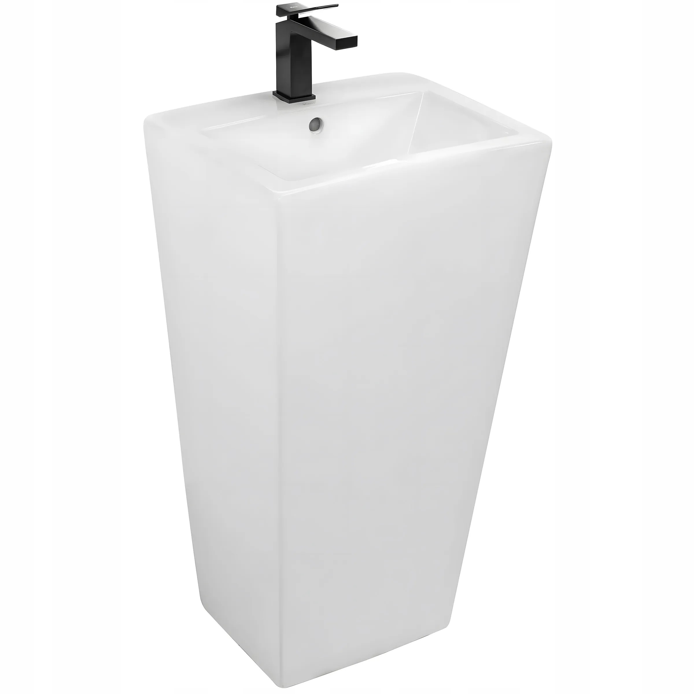 Umywalka Wolnostojąca Prostokątna Biała Ceramiczna Daria 44x38 Rea