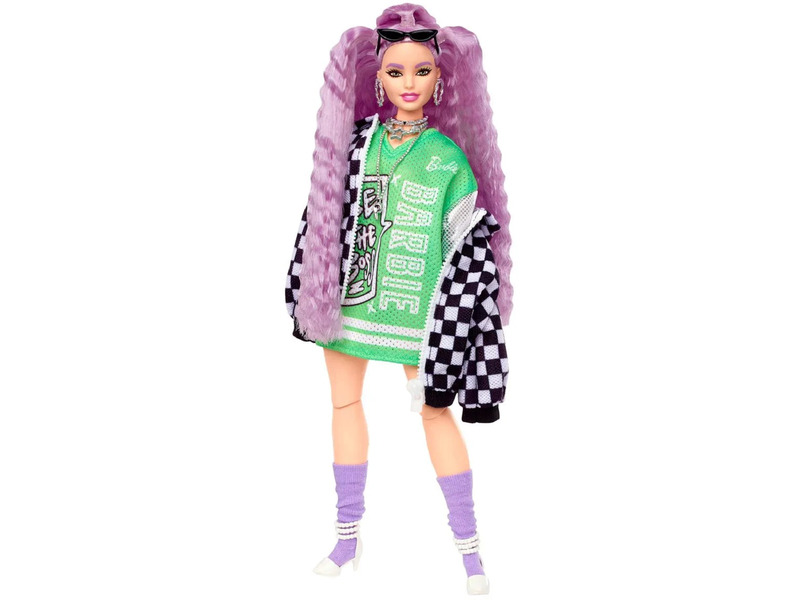 

Lalka Barbie Extra Kurtka Szachownica HHN10