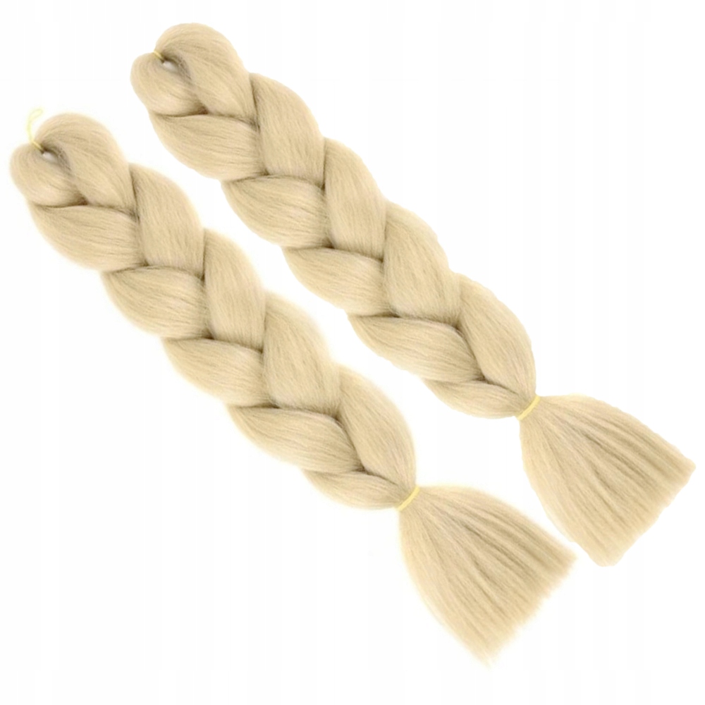 Włosy Syntetyczne do Warkoczyków Długie Ecru