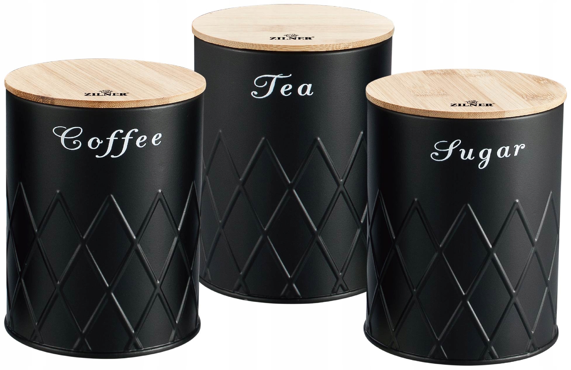 

Zestaw Pojemniki Kawa Herbata Cukier 3szt ZL-1117