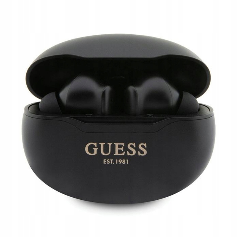 Guess True Wireless Classic Est BT5.3 Sluchátka Tws pouzdro černá