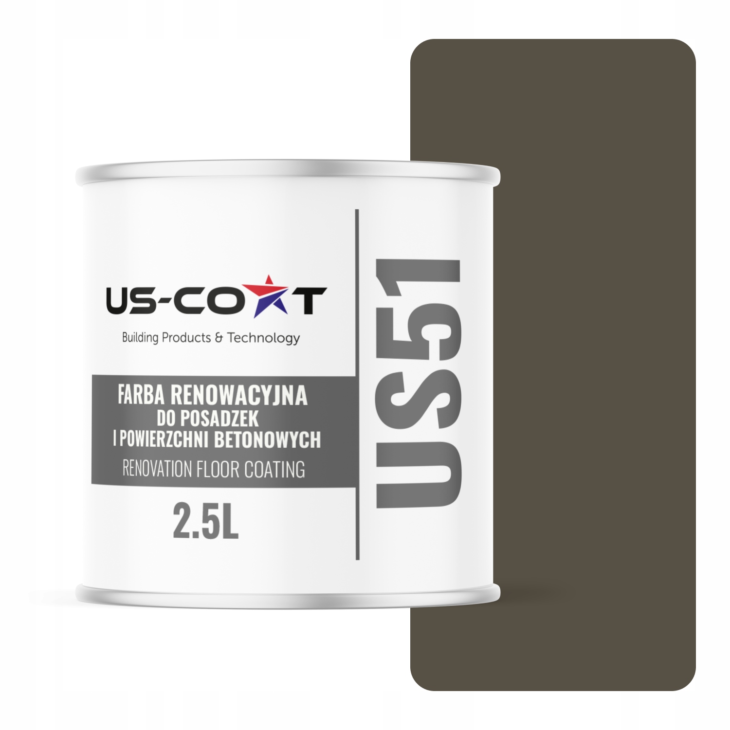Farba Na Renováciu Podláh Betón Garáž Šedohnedá RAL7013 Mat 2,5 L