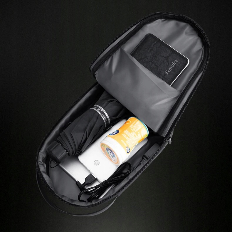 PLECAK ANTYKRADZIEŻOWY SASZETKA TORBA MĘSKA NERKA NA JEDNO RAMIĘ CROSSBODY Wzór dominujący bez wzoru