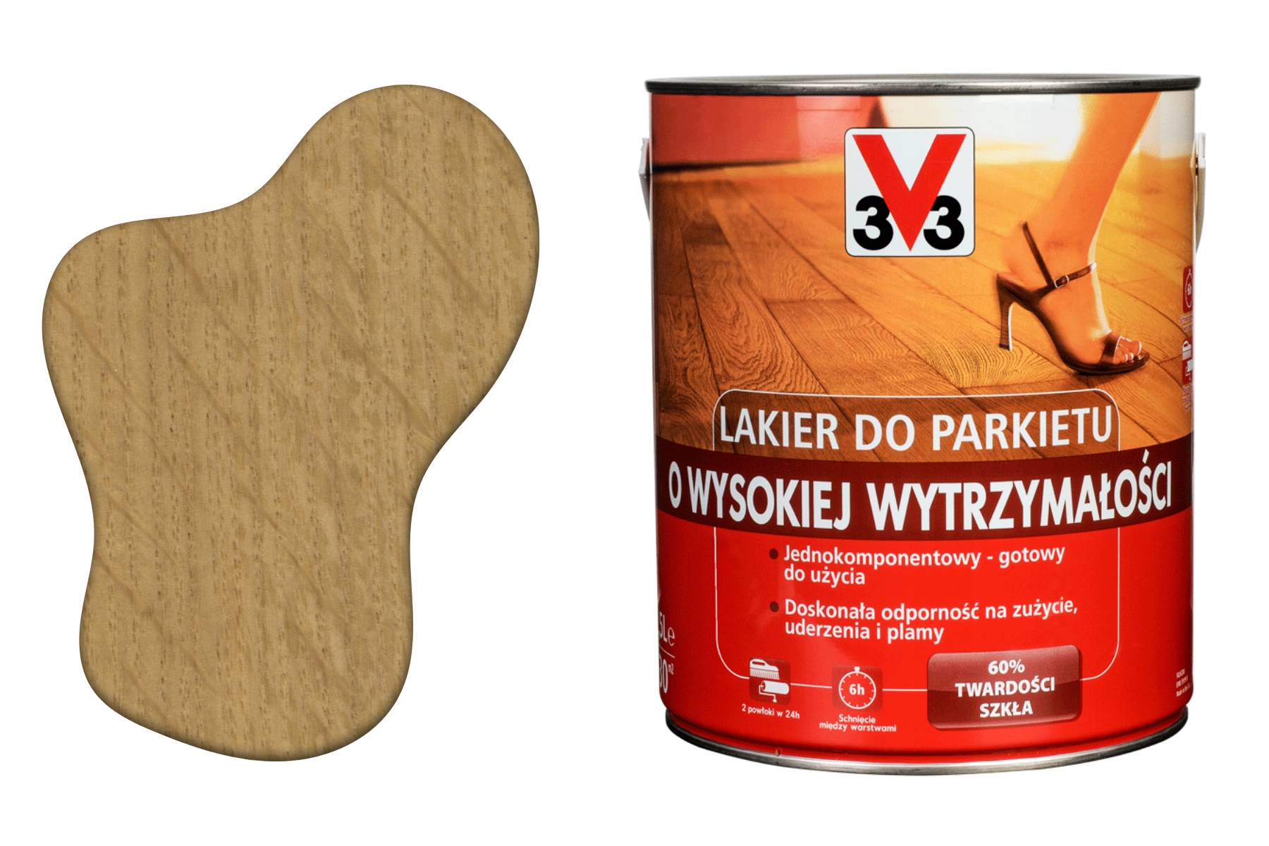 3V3 Rozpouštědlo na tvrdé dřevo, odolné, bezbarvé, matné 2500 ml