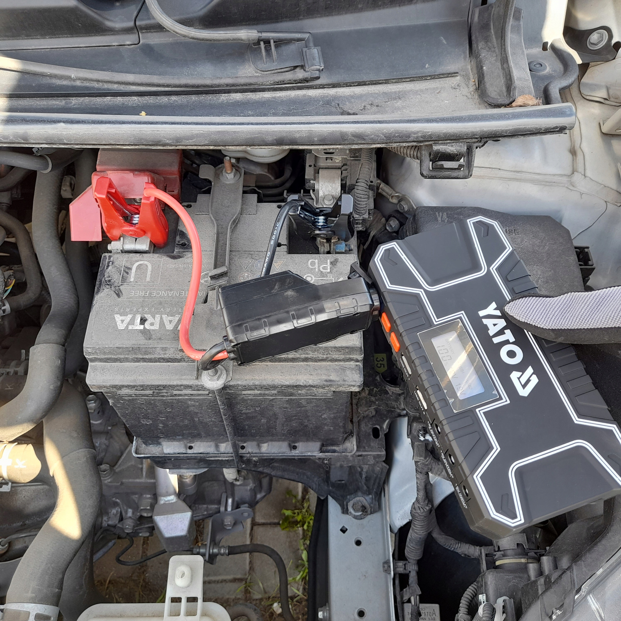 POWERBANK JUMP STARTER BOOSTER 12000mAh 500A LCD Kod producenta 5906083063664