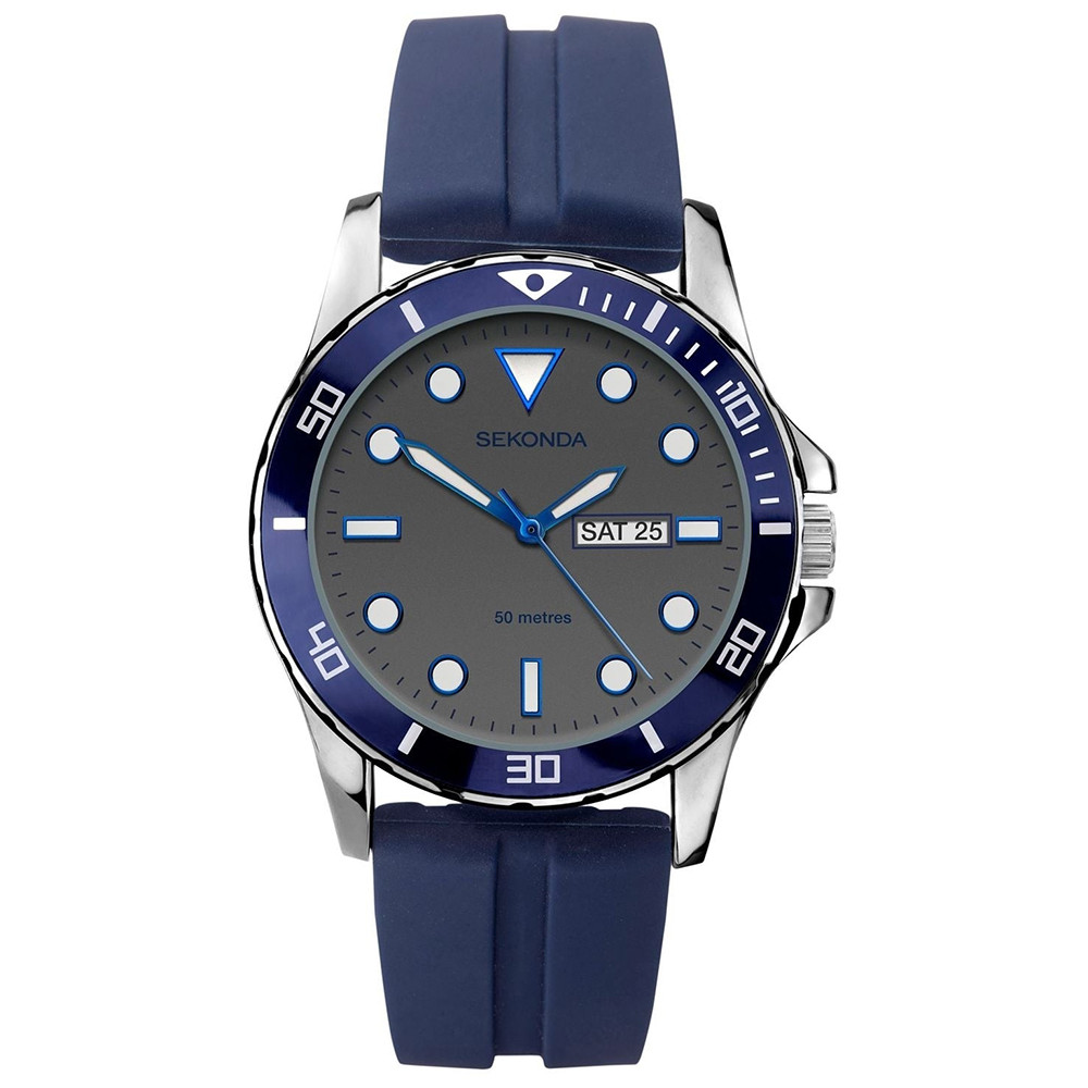 Pánské Hodinky Sekonda 1702 modrý pásek