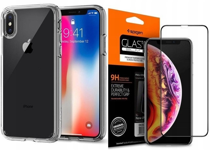 

Etui Szkło Spigen Ultra Hybrid do Iphone X Xs