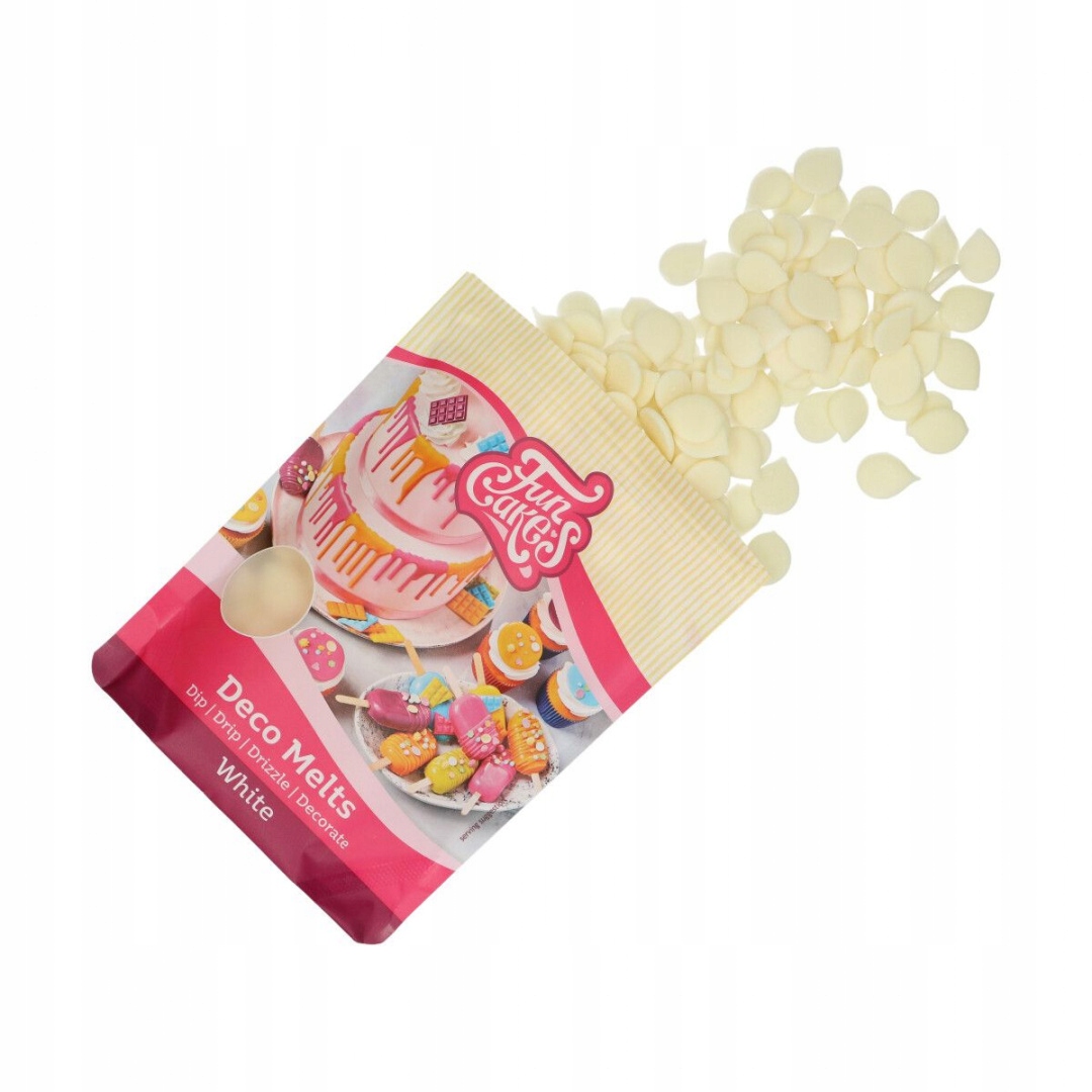 Levně Poleva Deco Melts bílá 1 kg Fun Cakes