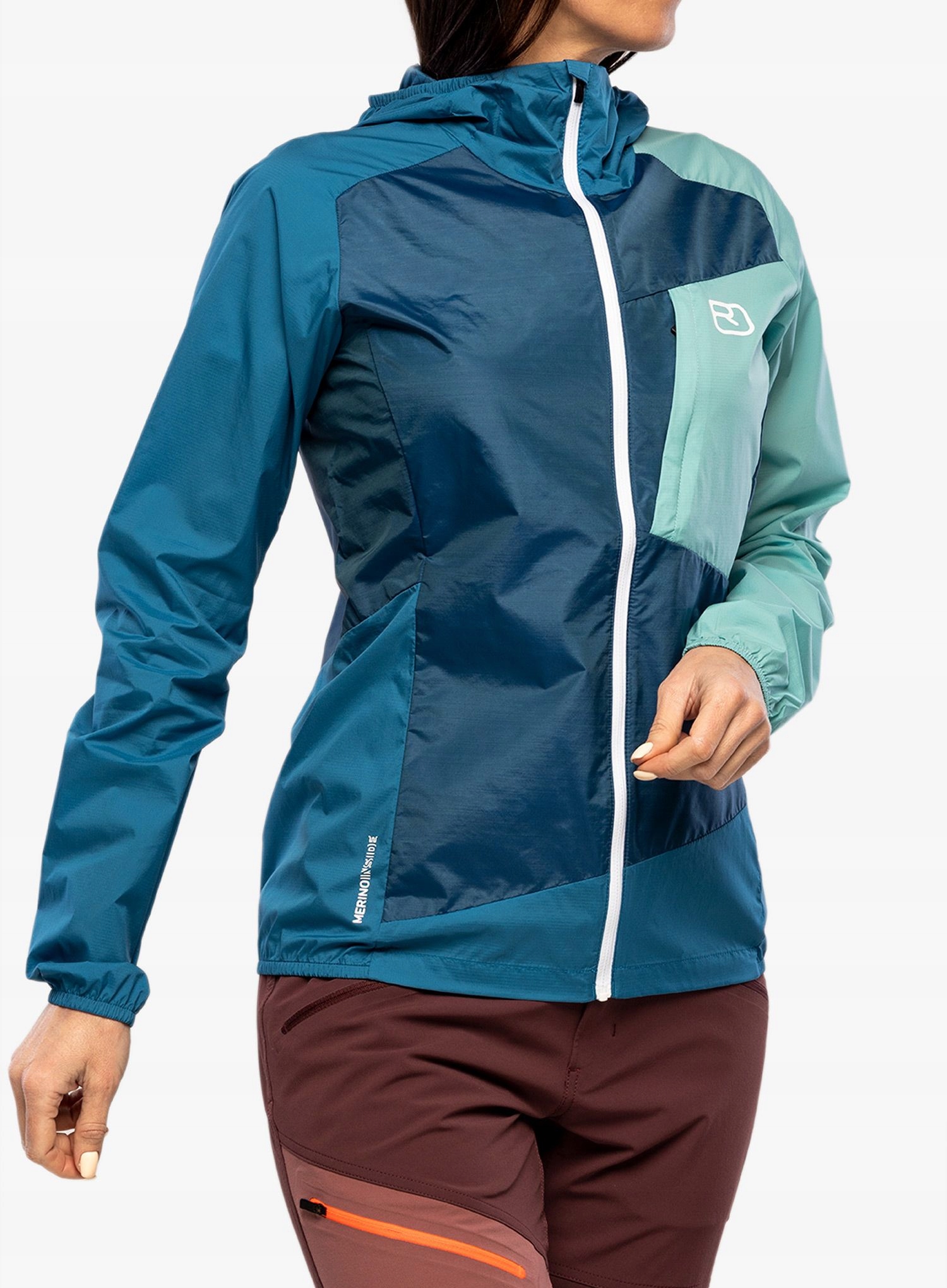 Dámská větrovka Ortovox Windbreaker Jacket petrol modrá L
