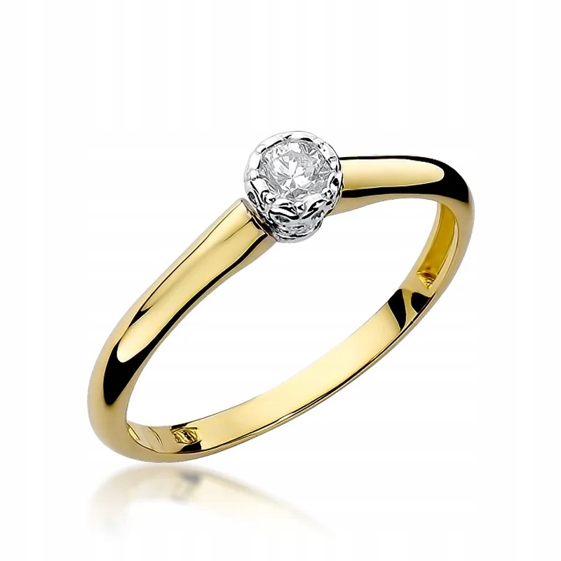 Pierścionek W-42 0,13ct brylanty złoto pr. 585 07