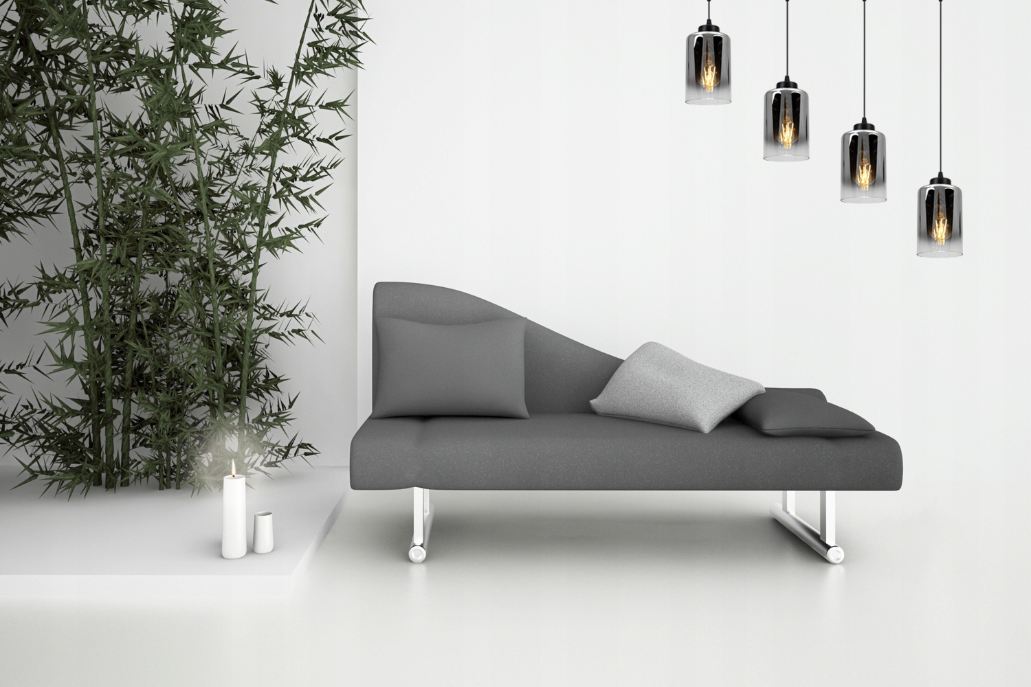 LAMPA WISZĄCA NOWOCZESNA ELEGANCKA SZKLANA KLOSZ Marka Light Home