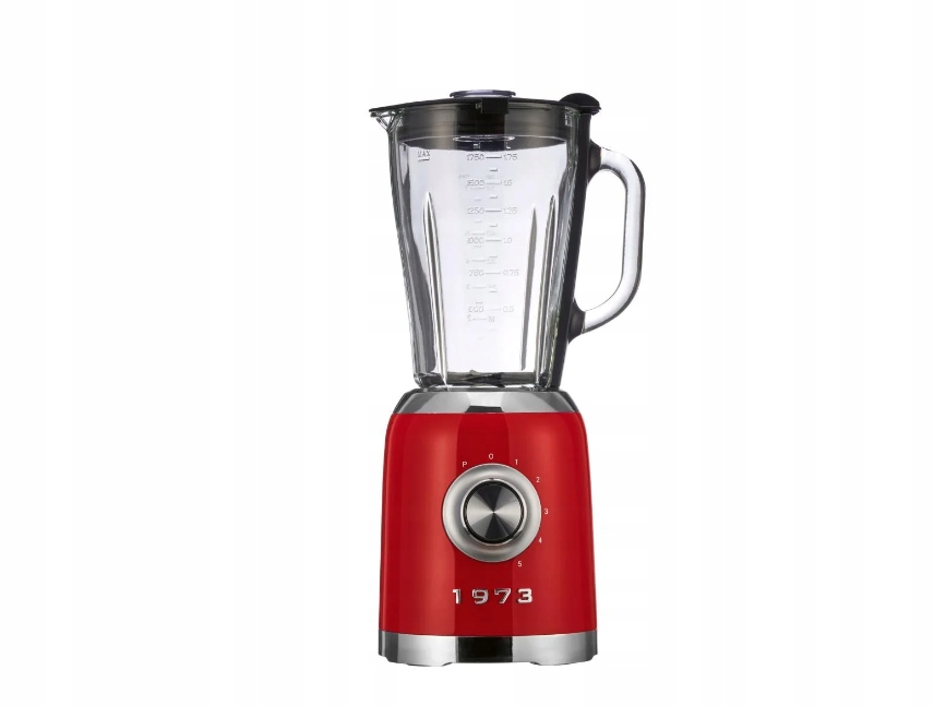 Blender kielichowy, 600 W, Retro 1973 Silvercrest Ssmc 600 C2, czerwony