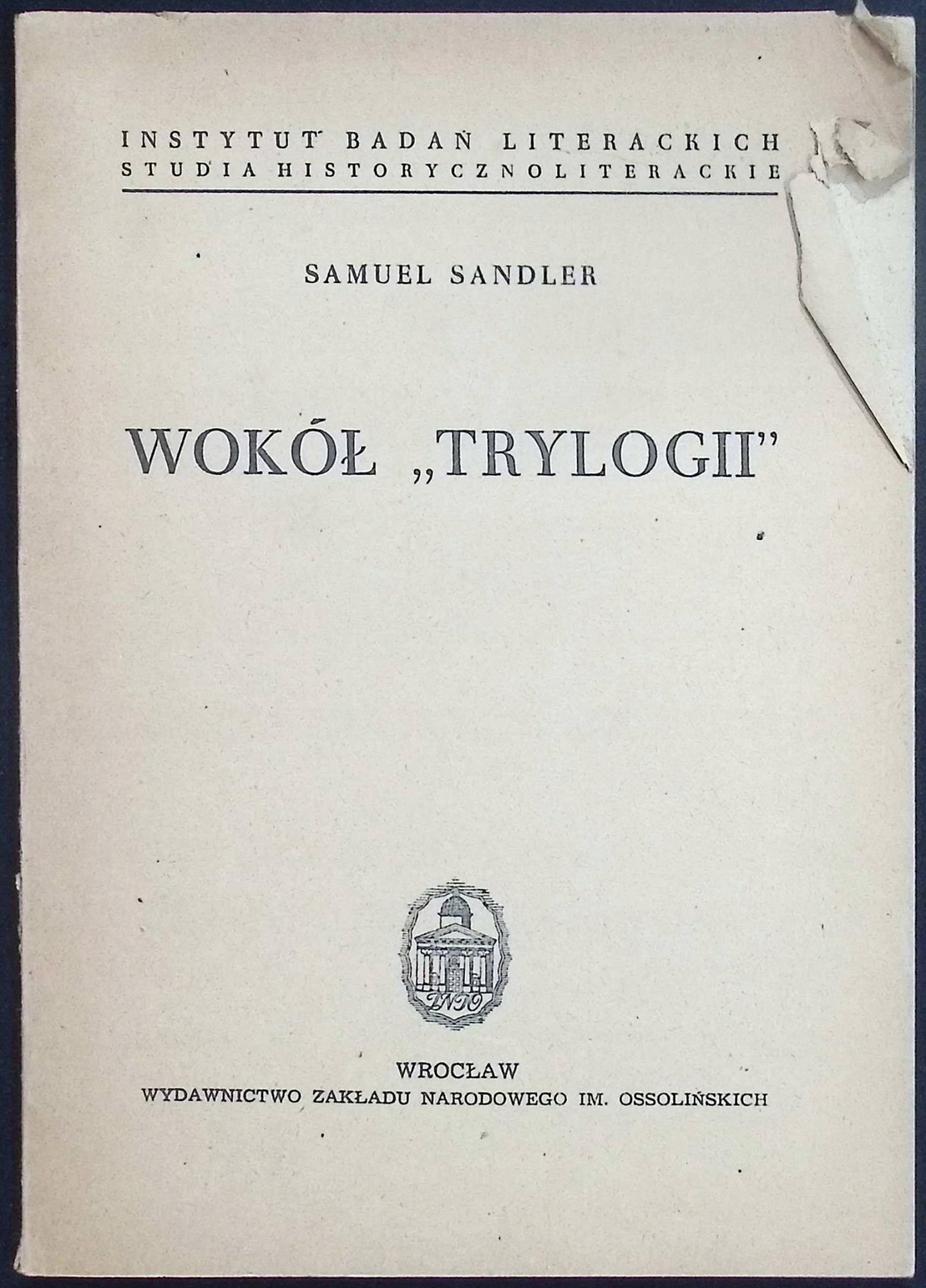 Wokół Trylogii Sandler