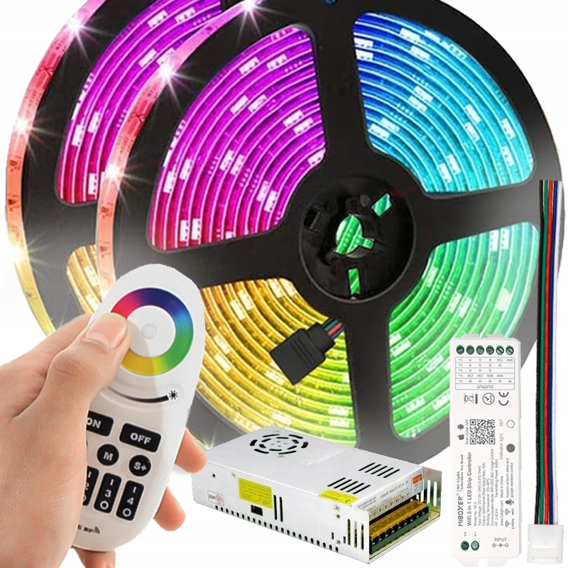 Podświetlenie Oświetlenie Wnętrza Taśma Lista Led Rgb Rgbw 5050SMD 12V 21m