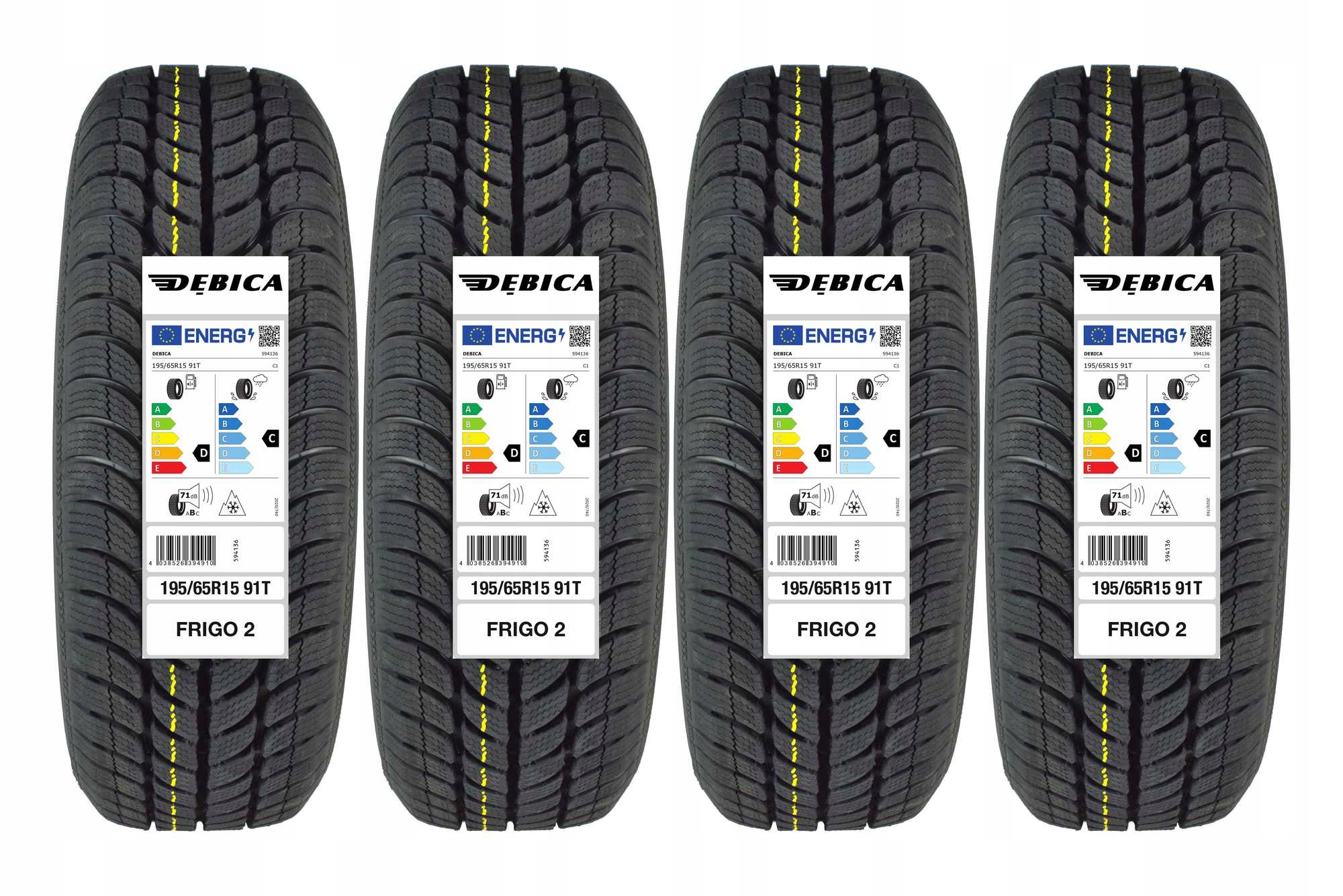 

4 Opony zimowe 195/65R15 Dębica Frigo 2