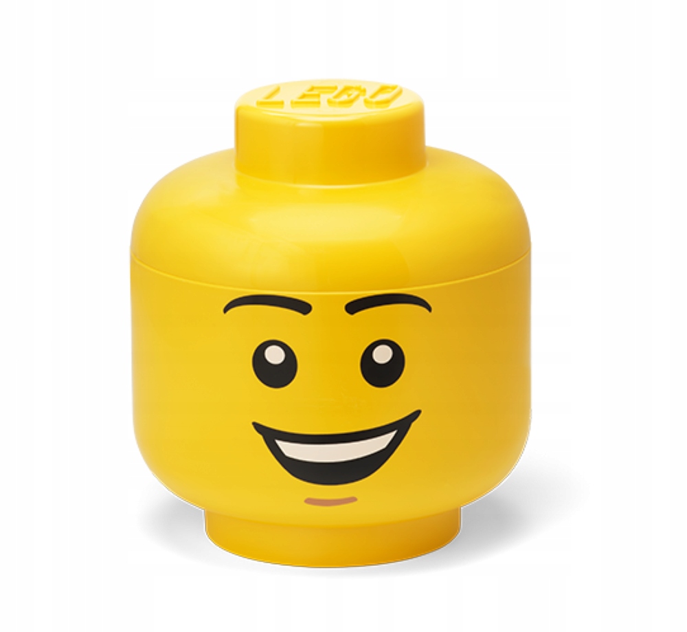 Lego Pojemnik Mini Głowa Chłopiec z uśmiechem Smile Uśmiech 11,5cm 40330812