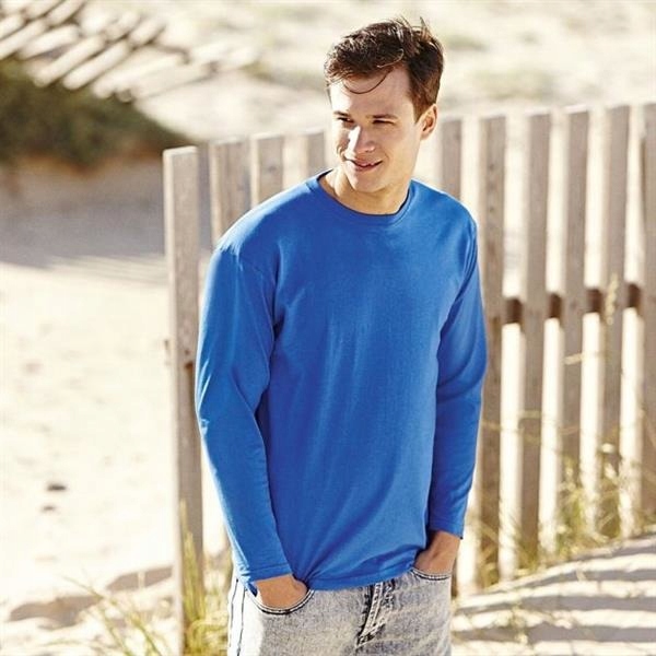 FRUIT OF THE LOOM KOSZULKA Z DŁUGIM RĘKAWEM Whit M Rozmiar M